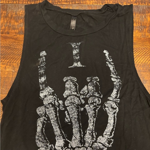 Full Tilt Black Sleeveless Rock Graphic Tee - Picture 3 of 7